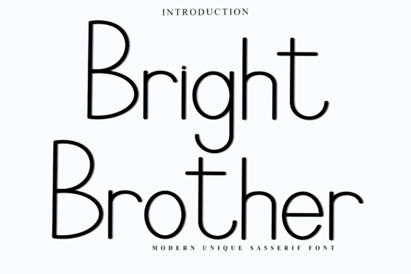 Bright Brother: A Versatile Sans Serif Font for Editorial Design