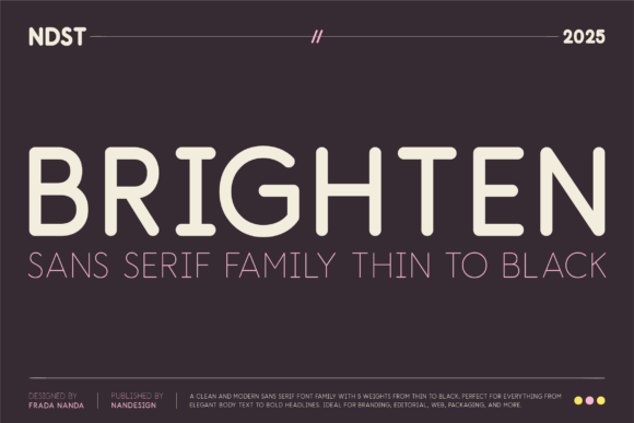 Brighten Rounded: A Friendly Sans Serif for Modern Branding