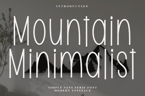 Elevate Your Brand with the Mountain Minimalist Typeface
