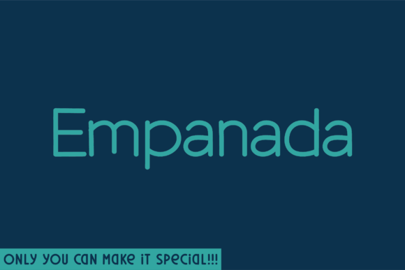 Empanada: A Handwritten Font for Authentic Branding