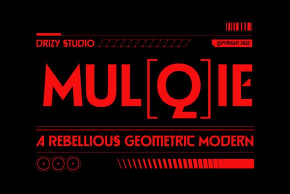 Mulqie: The Bold Geometric Font for Modern Brands