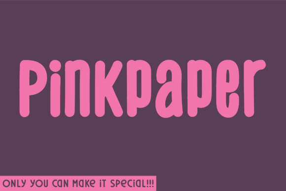 Pinkpaper: A Unique Handwritten Sans Serif Typeface for Editors