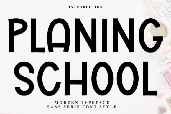 Planing School: A Festive Typeface for Holiday Web Design