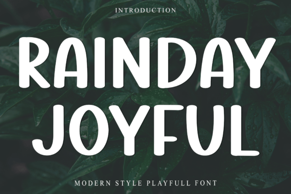 Rainday Joyful Font: A Festive Choice for Web Design
