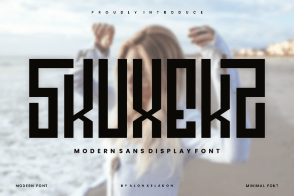 Skuxekz: A Bold Sans Serif Typeface for Modern Branding