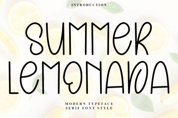Summer Lemonada: A Fresh Sans Serif Font for Editorial Design