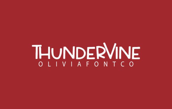 Thundervine Font: A Romantic Handwritten Typeface for Branding